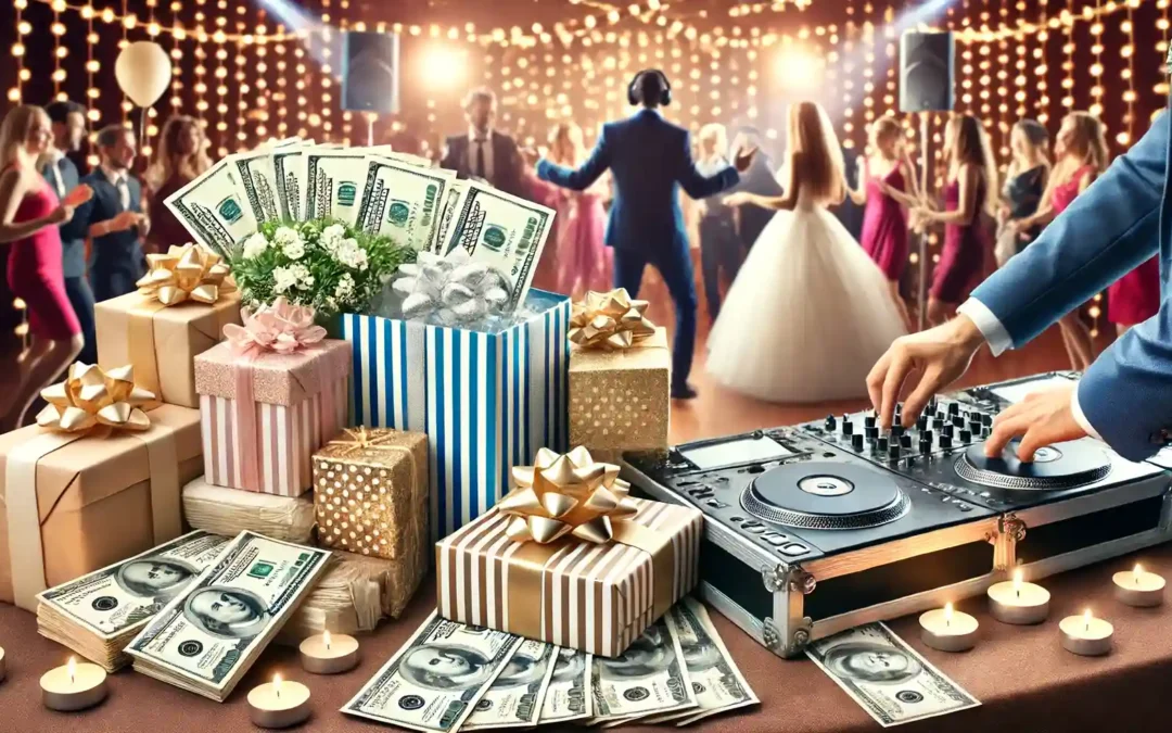 Geldgeschenke auf einer Hochzeit